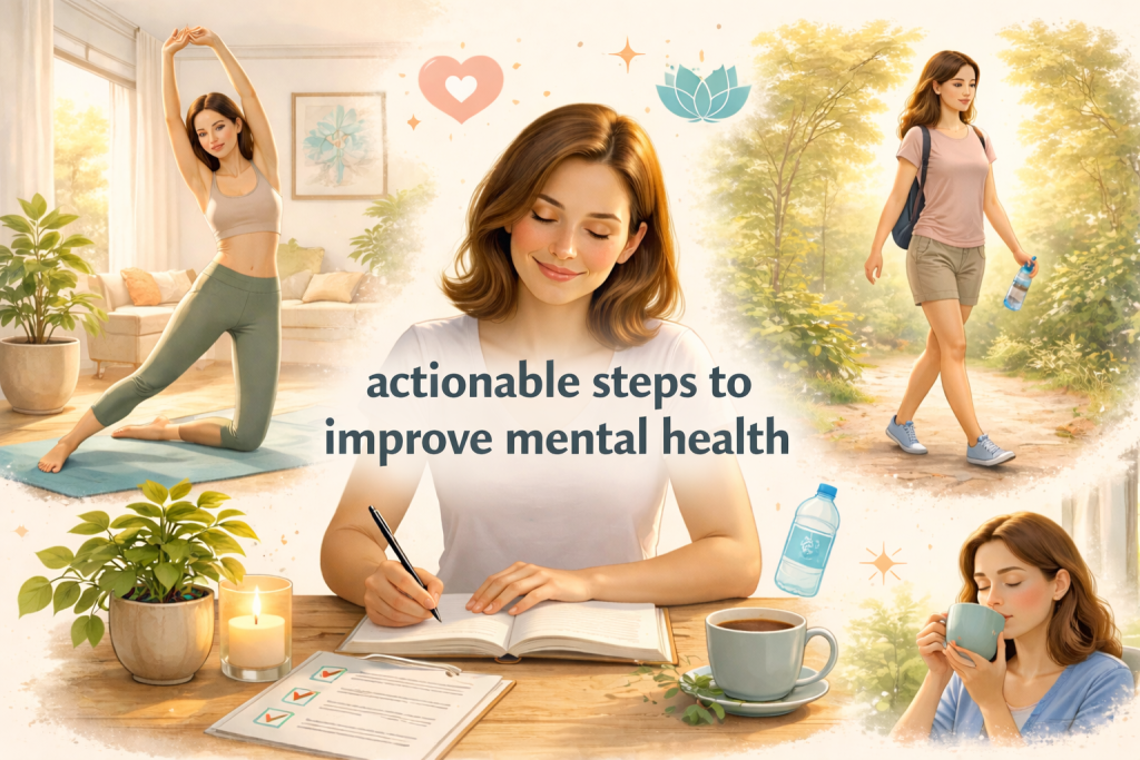 actionable steps to improve mental health