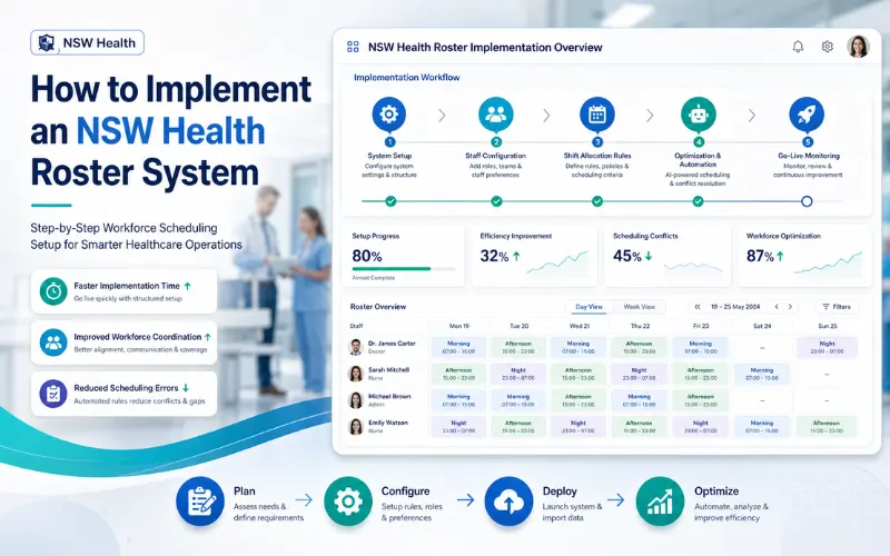 how to implement an nsw health roster system 