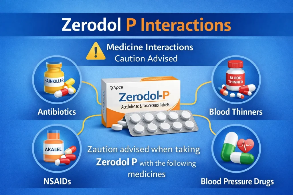zerodol p interactions